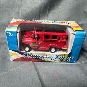 Red Philippine Jeepney Die-Cast Toy